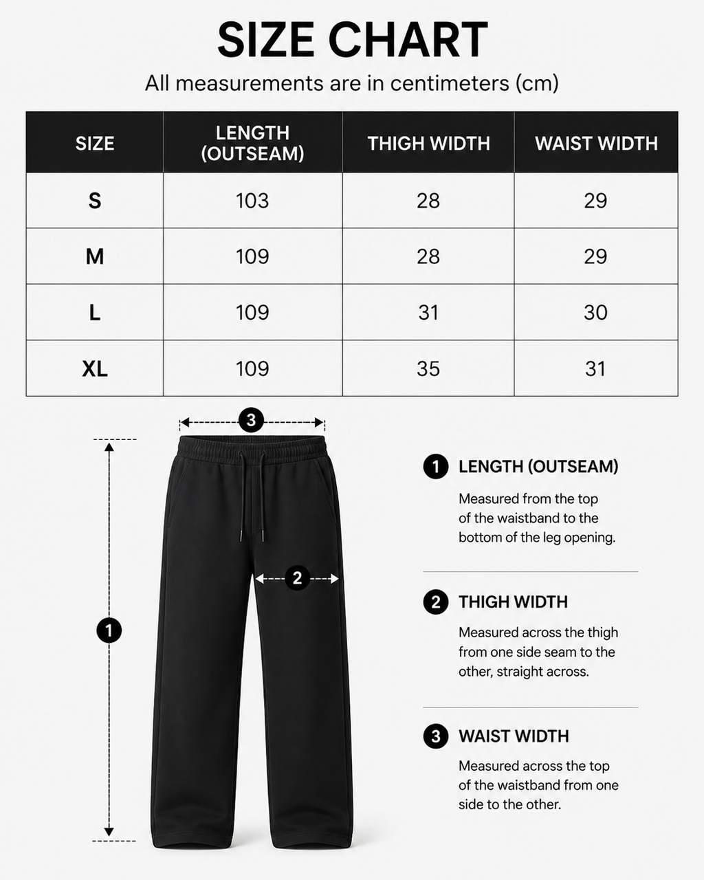 Basic sweat pants (unisex)