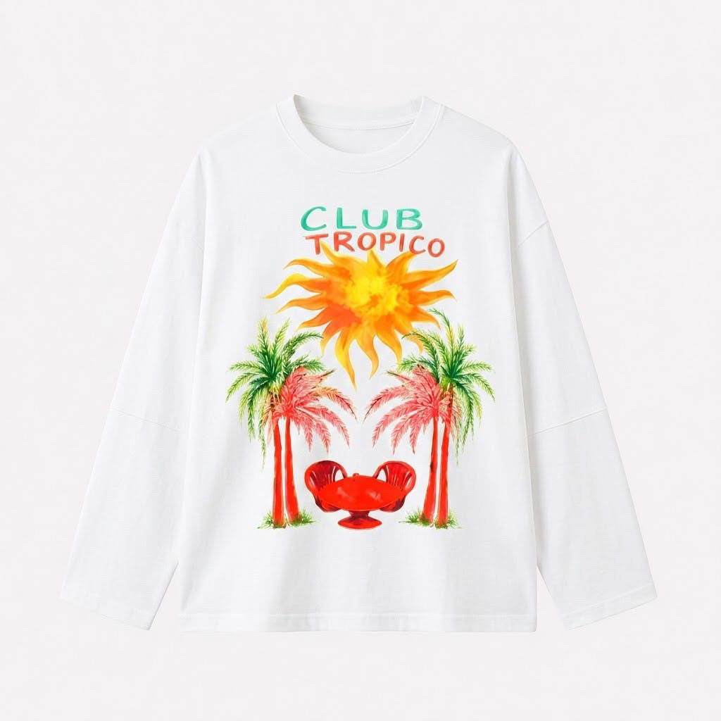 Club White Long Sleeve