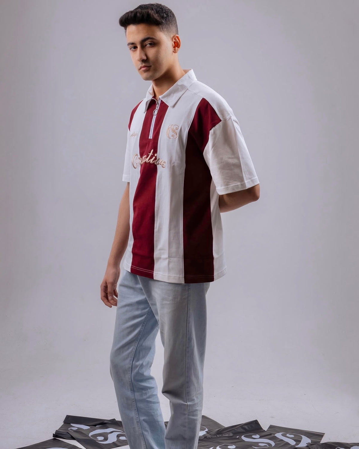 Creative Quarter Zipper (Burgundy)
